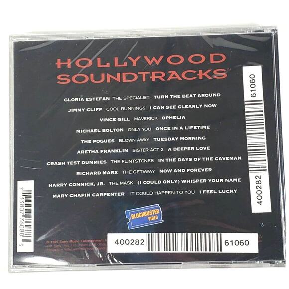 HOLLYWOOD SOUNDTRACKS 1995 Blockbuster Various Artists 10 Songs CD SEALED NEW - Picture 2 of 5